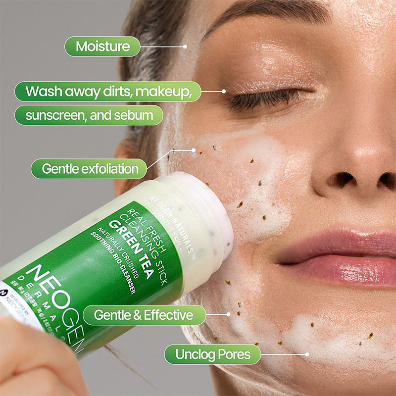 Dermalogy Real Fresh Cleansing Stick Green Tea